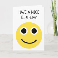Yellow Happy Smiling Face Emoji Emoticon Birthday