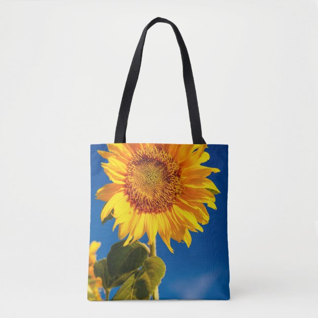 Yellow Hardy Sunflower Art Best Sunflower Photos Tote Bag (Front)