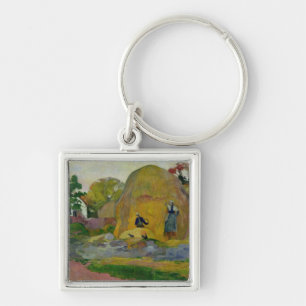 Yellow Haystacks, or Golden Harvest, 1889 Key Ring
