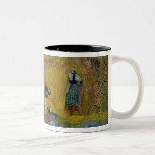 Yellow Haystacks, or Golden Harvest, 1889 Two-Tone Coffee Mug