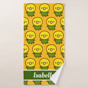 Yellow-headed amazon bath towel