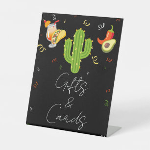 Yellow Heart Cactus Fiesta Love Gifts & Cards Sign