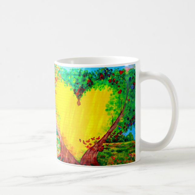 yellow heart coffee mug (Right)