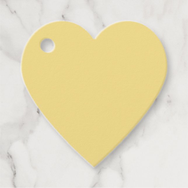 Yellow Heart Gift Tag (Front)