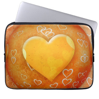 Yellow Heart Laptop Sleeve
