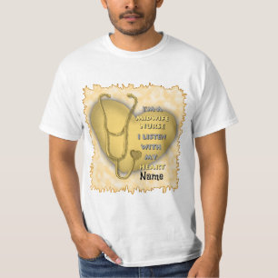 Yellow Heart Midwife Nurse T-Shirt