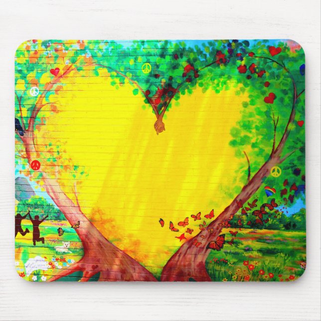 yellow heart mousepad (Front)