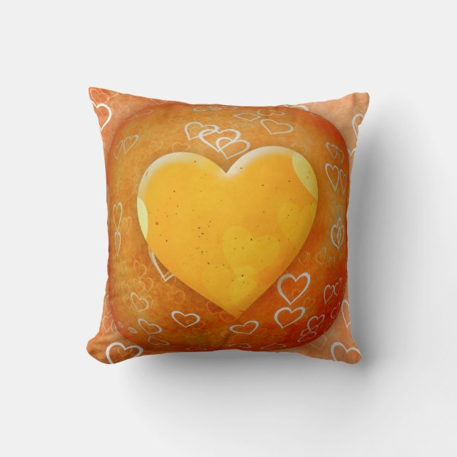 Yellow Heart Pillow (Front)