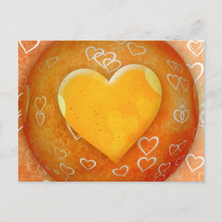 Yellow Heart Postcard