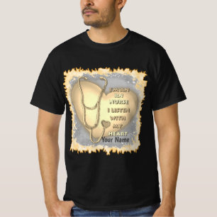 Yellow Heart RN Registered Nurse T-Shirt