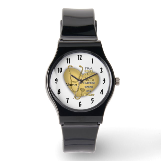 Yellow Heart Term Care Nurse Watch (Front)