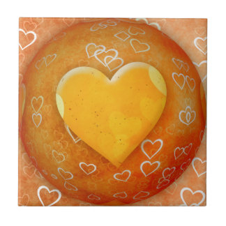 Yellow Heart Tile