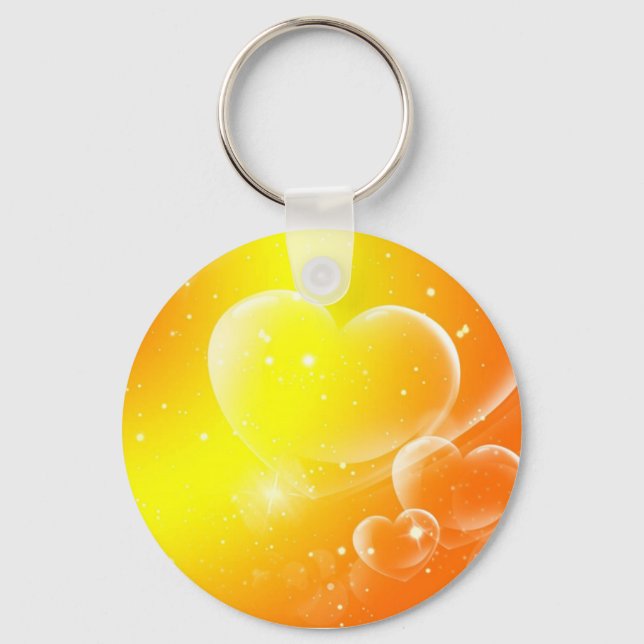 Yellow Hearts Key Chain (Front)