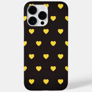 Yellow Hearts Pattern Case-Mate iPhone 14 Pro Max Case