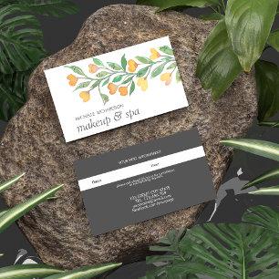 Yellow Hearts   Professional feminine reminder Appointment Card