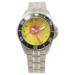 Yellow Hibiscus Flower Watch