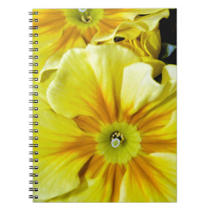 Yellow hibiscus flowers notebook