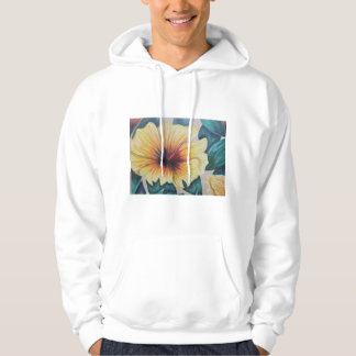 Yellow hibiscus hoodie