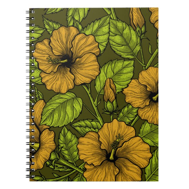 Yellow hibiscus notebook (Front)