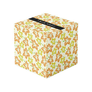 Yellow Hibiscus, Orange Hibiscus, Your Name Cube