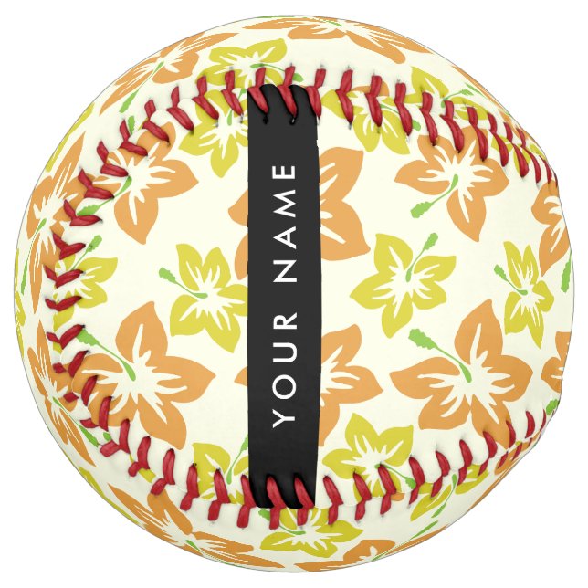 Yellow Hibiscus, Orange Hibiscus, Your Name Softball (Front Left)