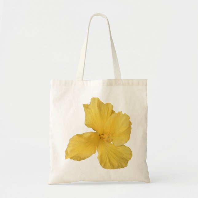 Yellow Hibiscus Tote Bag (Front)