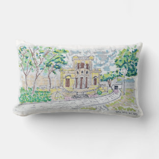 Yellow Historic Villa Lumbar Cushion