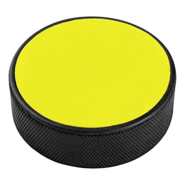 Yellow Hockey Puck (3/4)