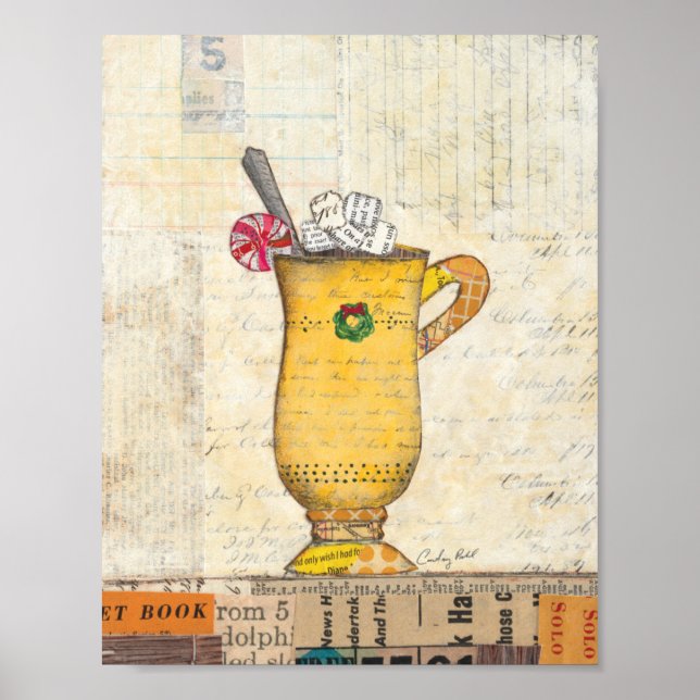Yellow Holiday Cup Poster (Front)