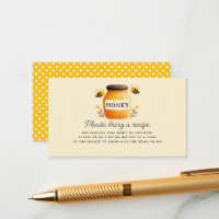 Yellow Honey & Bees Bridal Shower Recipe Request