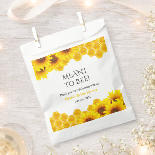 Yellow Honeycomb Meant to Bee Bridal Shower Favour Bag