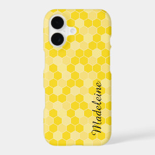 Yellow Honeycomb Pattern