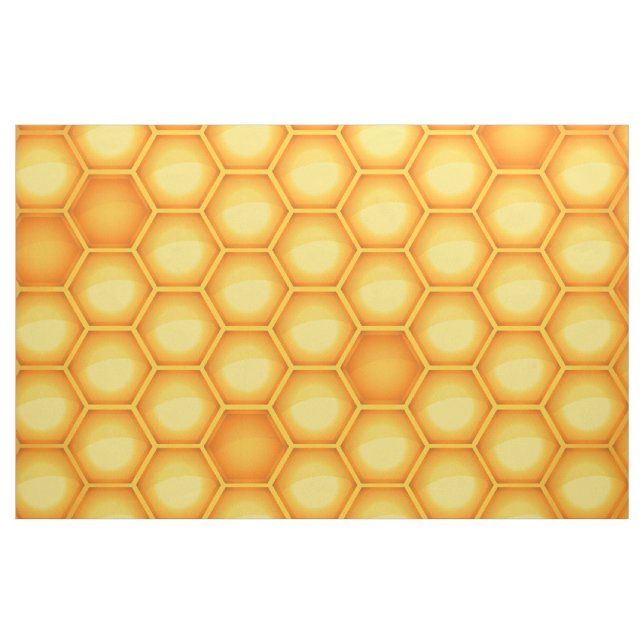 Yellow Honeycomb Pattern Fabric (Yard)