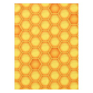 Yellow Honeycomb Pattern Tablecloth