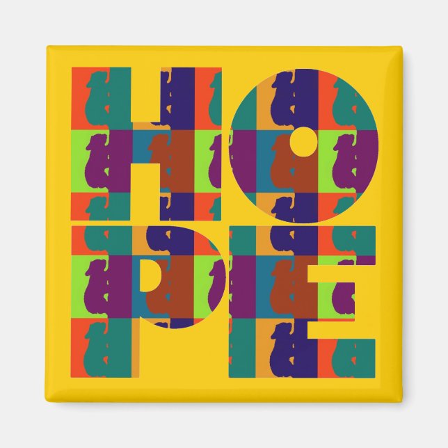 Yellow HOPE Magnet (Front)