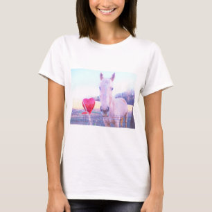 Yellow Horse and Red Heart T-Shirt