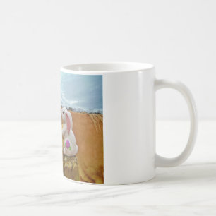 Yellow Horse, Spring Rabbit Coffee Mug