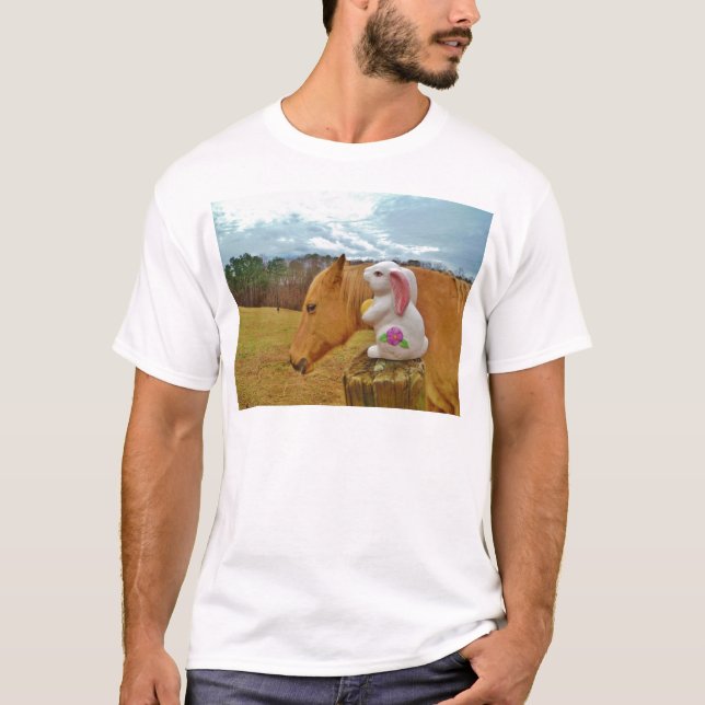 Yellow Horse, Spring Rabbit T-Shirt (Front)