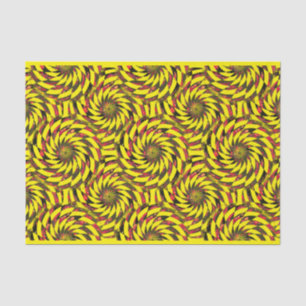 Yellow Hot Coals Glowing Embers Swirling Pattern Tissue Paper