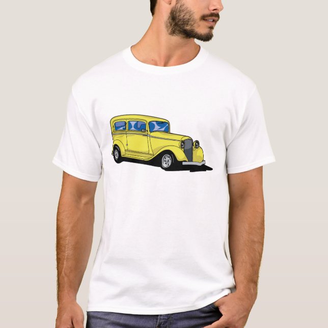 Yellow Hot Rod T-Shirt (Front)