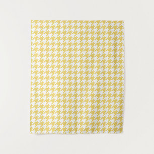 Yellow Houndstooth Tapestry