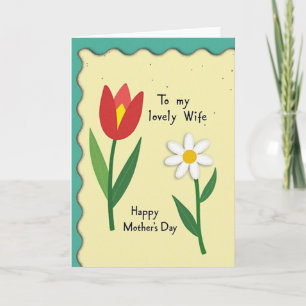 Yellow Hued Mothers Day Card