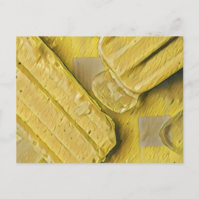 Yellow ice cream cone popsicle postcard (Front)