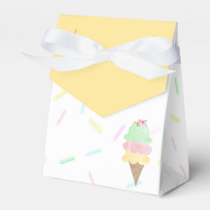 Yellow Ice Cream Party Favour Box