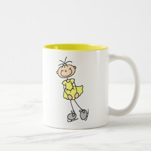 Yellow Ice Skater Girl Mug