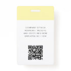 Yellow ID Card | Modern Stylish Photo Logo QR