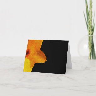 Yellow Impressionist Daffodil Note Card