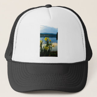 Yellow Iris at Lake Shore Trucker Hat