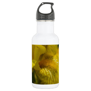 Yellow Iris Beard Stainless Steel Water Bottle