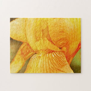 Yellow Iris Flower Art Puzzle